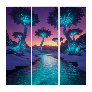 Peaceful Night Triptych