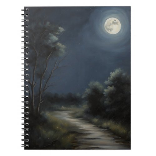 Peaceful Night with Moonlight Notebook