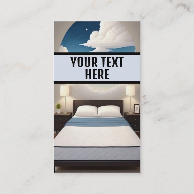 Peaceful Nights Sleep Business Card (Front)