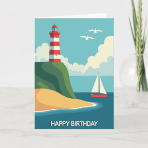 Peaceful Ocean Birthday Card