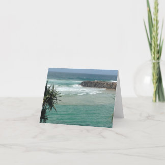 Peaceful Ocean Folded Thank You Card