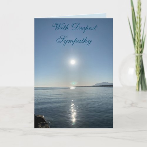 Peaceful Ocean Sympathy Card