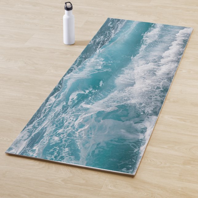 Peaceful Ocean Wave Alignment Training Daily Yoga Mat (In Situ)