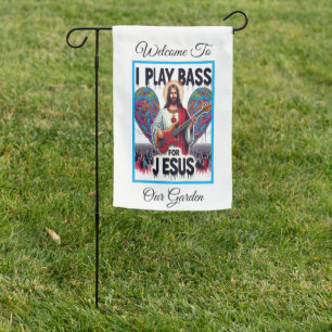 Peaceful Pastures With Jesus Christ Garden Flag
