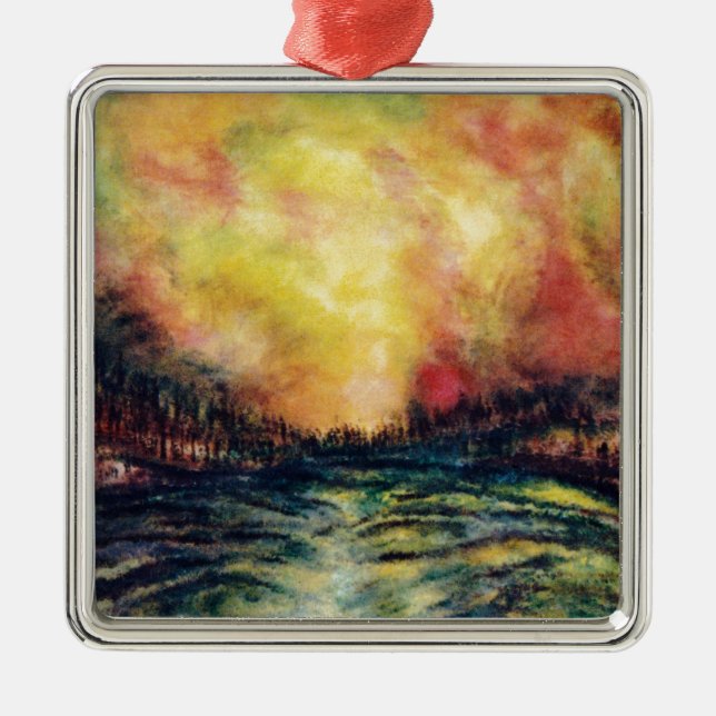 Peaceful Path Metal Ornament (Front)