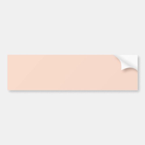Peaceful Peach Solid Color Bumper Sticker