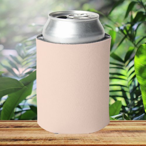 Peaceful Peach Solid Color Can Cooler