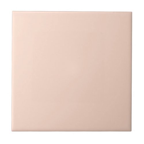 Peaceful Peach Solid Color Ceramic Tile