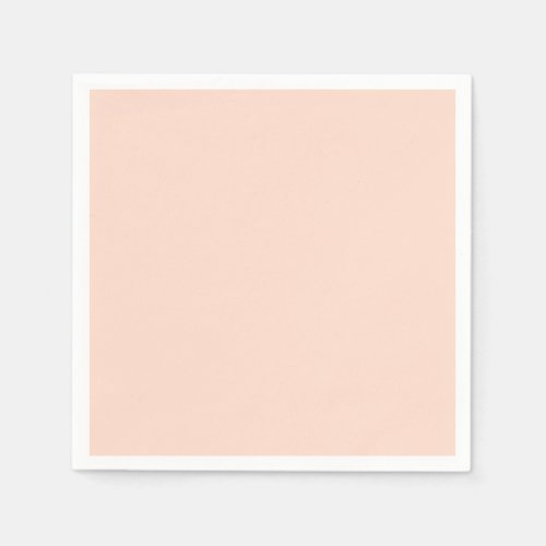 Peaceful Peach Solid Color Napkins