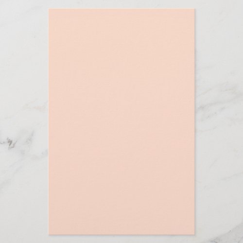 Peaceful Peach Solid Color Stationery