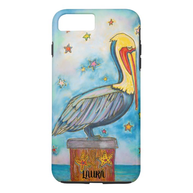 Peaceful Pelican Case-Mate iPhone Case (Back)