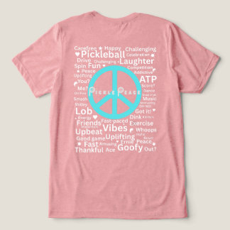peaceful pickle words Tri-Blend shirt