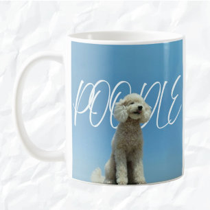 Peaceful Poodle   Blue Sky Look-Up Mug