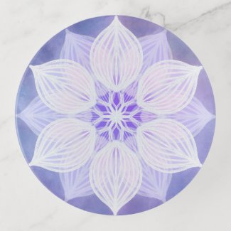 “Peaceful Presence” Round Trinket Tray