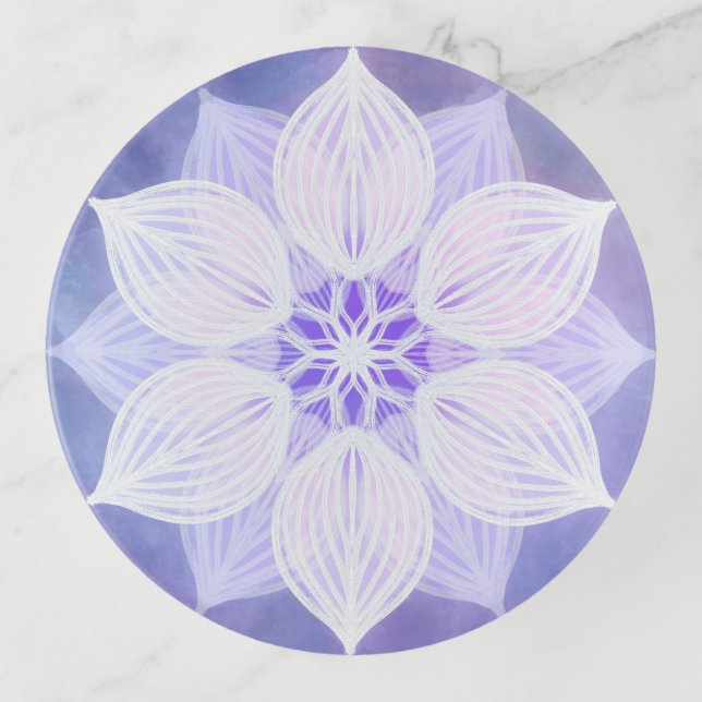 "Peaceful Presence" Round Trinket Tray (Front)