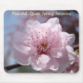 Peaceful Quiet Spring Serenity Mousepad Blossoms