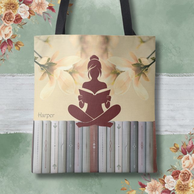 Peaceful Reader Tote Bag for Book Lover Yellow (Peaceful Reader Tote Bag for Book Lover)