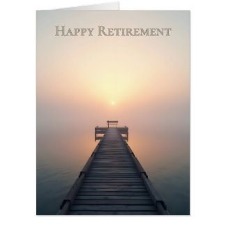 Peaceful Retirement Greeting Design Card