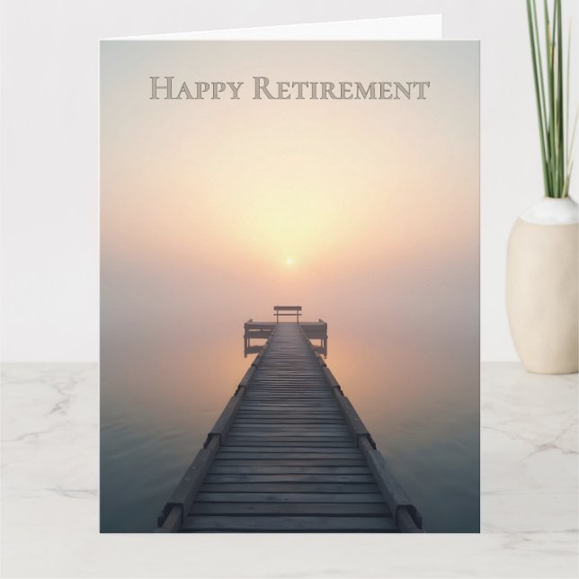 Peaceful Retirement Greeting Design Card (Front)