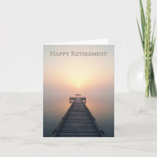 Peaceful Retirement Greeting Design Thank You Card