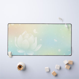 Peaceful Rhythm with Lotus Desk Mat