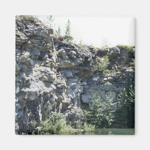Peaceful Rock Quarry Nature Photography Magnet