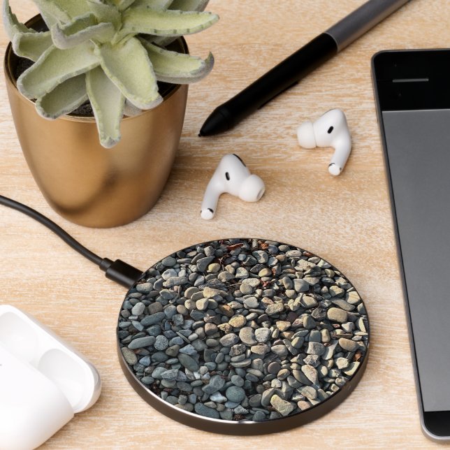 Peaceful Rocks With Sunlight Wireless Charger (Desk 2)