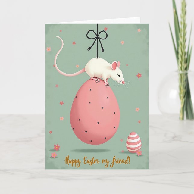 Peaceful Rodent Friend Card (Front)