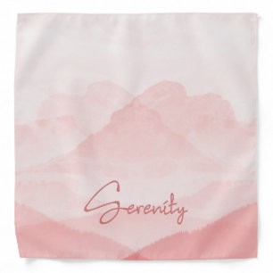 Peaceful Romantic Pink Landscape Photography Bandana