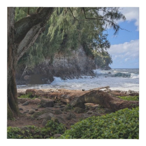 Peaceful Scene Big Island Hawaii Faux Canvas Print
