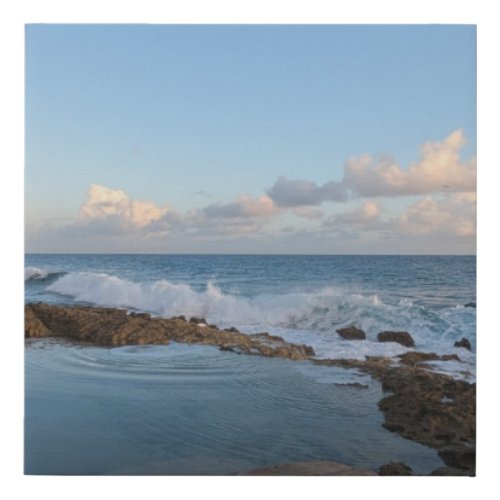 Peaceful Scene Big Island Hawaii Faux Canvas Print