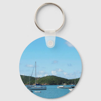 Peaceful Sea St. Thomas Keychain