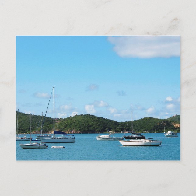 Peaceful Sea St. Thomas Postcard (Front)