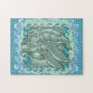 Peaceful Sea Turtles Jigsaw Puzzle