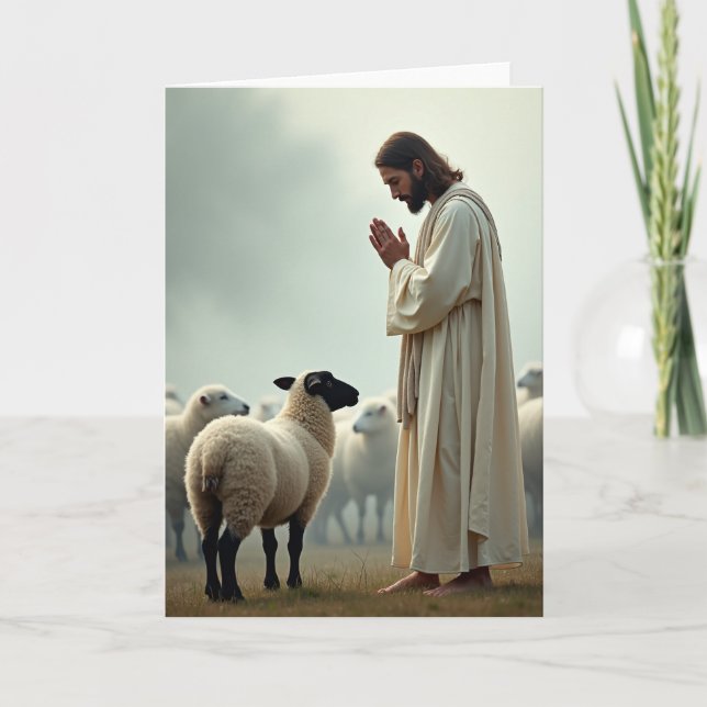 Peaceful Shepherd Scene Card (Front)