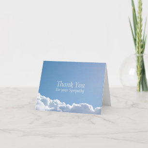 Peaceful Sky 2 Sympathy Thank You note card