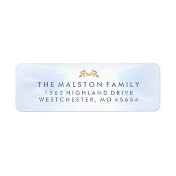 Peaceful Sky Matching Sympathy Family Address Label by juliea2010 at Zazzle
