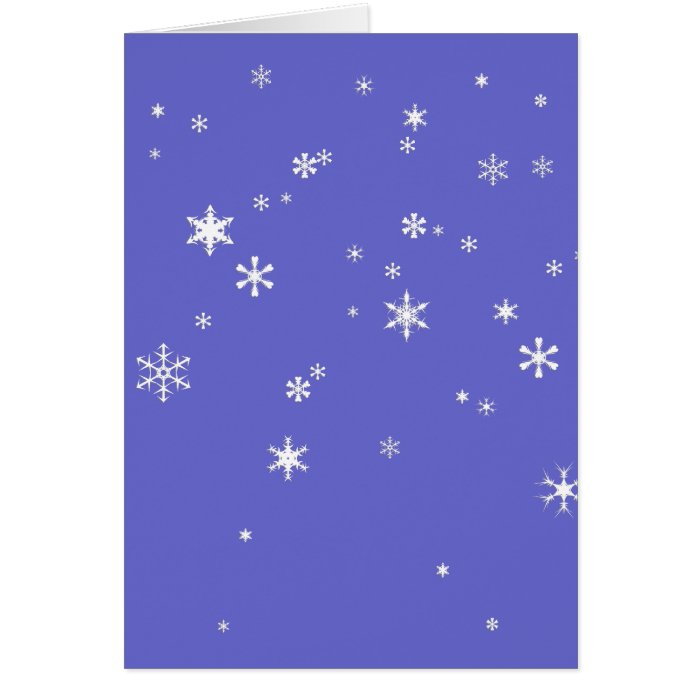 Peaceful Snow Falling Greeting Cards