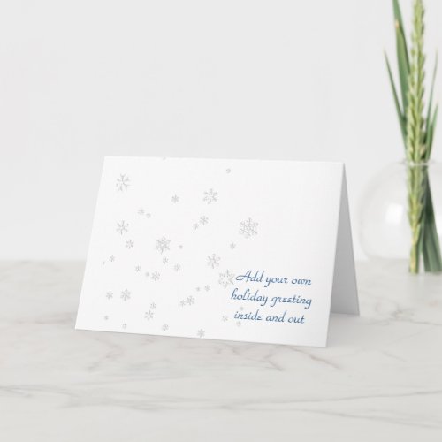 Peaceful Snow Falling Holiday Card
