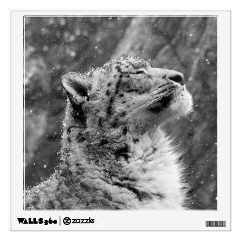 Peaceful Snow Leopard Wall Decal