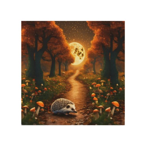 Peaceful Starry Night Wood Wall Art