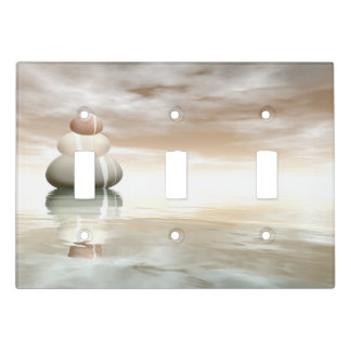 Peaceful stones - 3D render Light Switch Cover
