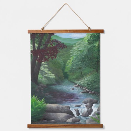 Peaceful Stream Hanging Tapestry