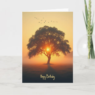 Peaceful Sunset Birthday Card