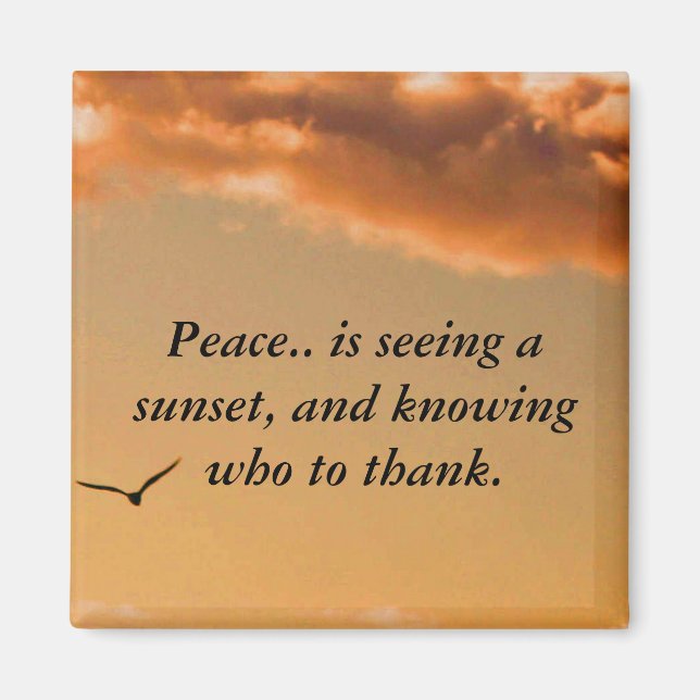 Peaceful Sunset Magnet (Front)