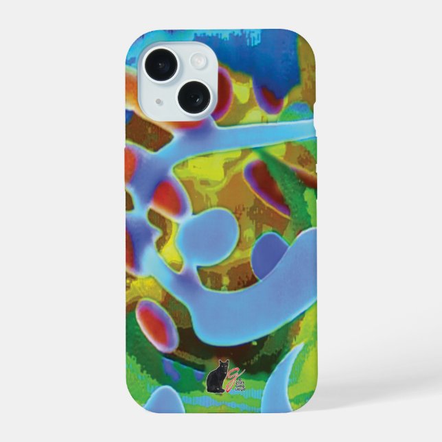 Peaceful Swirls iPhone Case (Back)