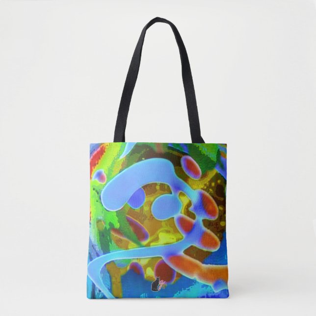 Peaceful Swirls Tote Bag (Front)