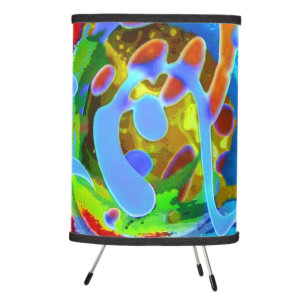 Peaceful Swirls Tripod Lamp