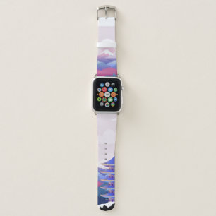 Peaceful Temple Scenery At Dawn Apple Watch Band