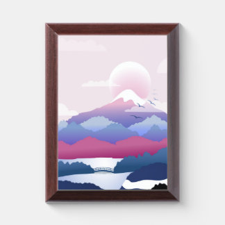 Peaceful Temple Scenery At Dawn Award Plaque